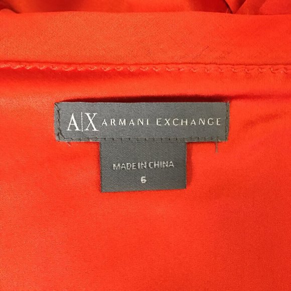 Armani Exchange red-orange Dress 6 - Picture 3 of 4